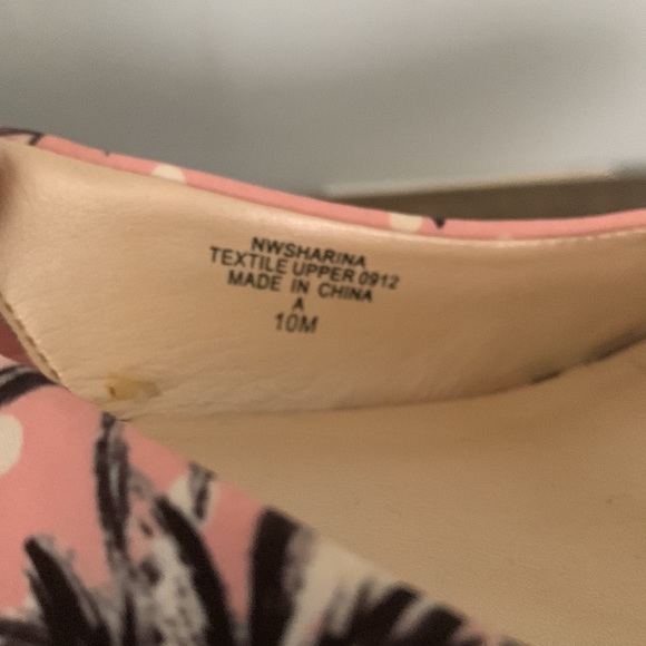 COPY - Nine West Punk Black Floral 3.25” Heels Size 10 - Picture 8 of 10